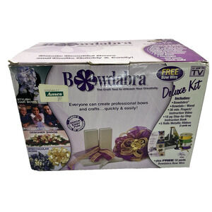Bowdabra Bow Maker Craft Tool Manual Crafting BowMaker W/10 Yd Bow Wire Open Box